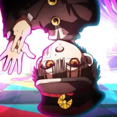 Chłopak z anime, wiszący do góry nogami, otoczony przez latające oczy i kolorowe meble. Czy anime jest złe? To pytanie zadaje sobie wielu, ale ta scena sugeruje coś więcej niż tylko rozrywkę.