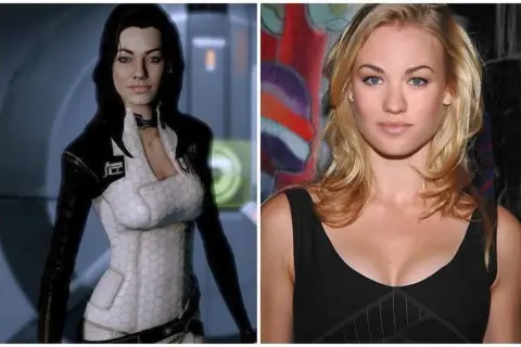 Dwie Mirandy: jedna z gry Mass Effect 3, druga aktorka Yvonne Strahovski.