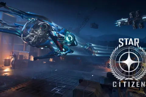 Nocny port, deszcz i statki kosmiczne w locie. Odkryj świat Star Citizen free i poczuj dreszcz emocji!