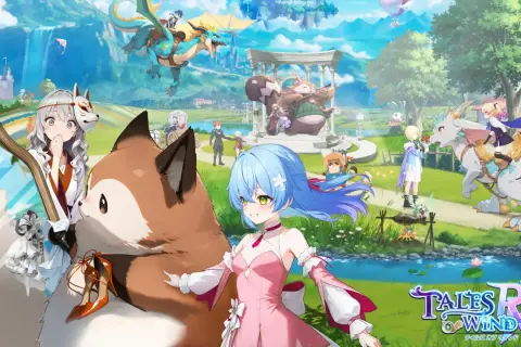 Witaj w świecie "Tales of Wind"! Urocze postacie, latające smoki i magiczne krajobrazy.