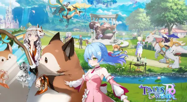 Witaj w świecie "Tales of Wind"! Urocze postacie, latające smoki i magiczne krajobrazy.