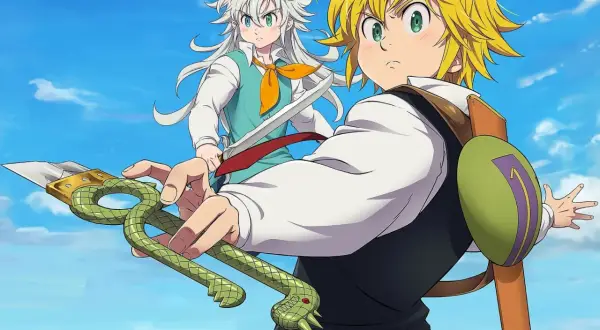 Meliodas i Zeldris, bohaterowie "Seven Deadly Sins", przygotowują się do walki. Ich pochodzenie jest kluczowe dla fabuły.
