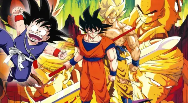 Młody Goku skacze, podczas gdy dorośli Goku, Vegeta i Gohan szykują się do walki. Co po Dragon Ball Super?