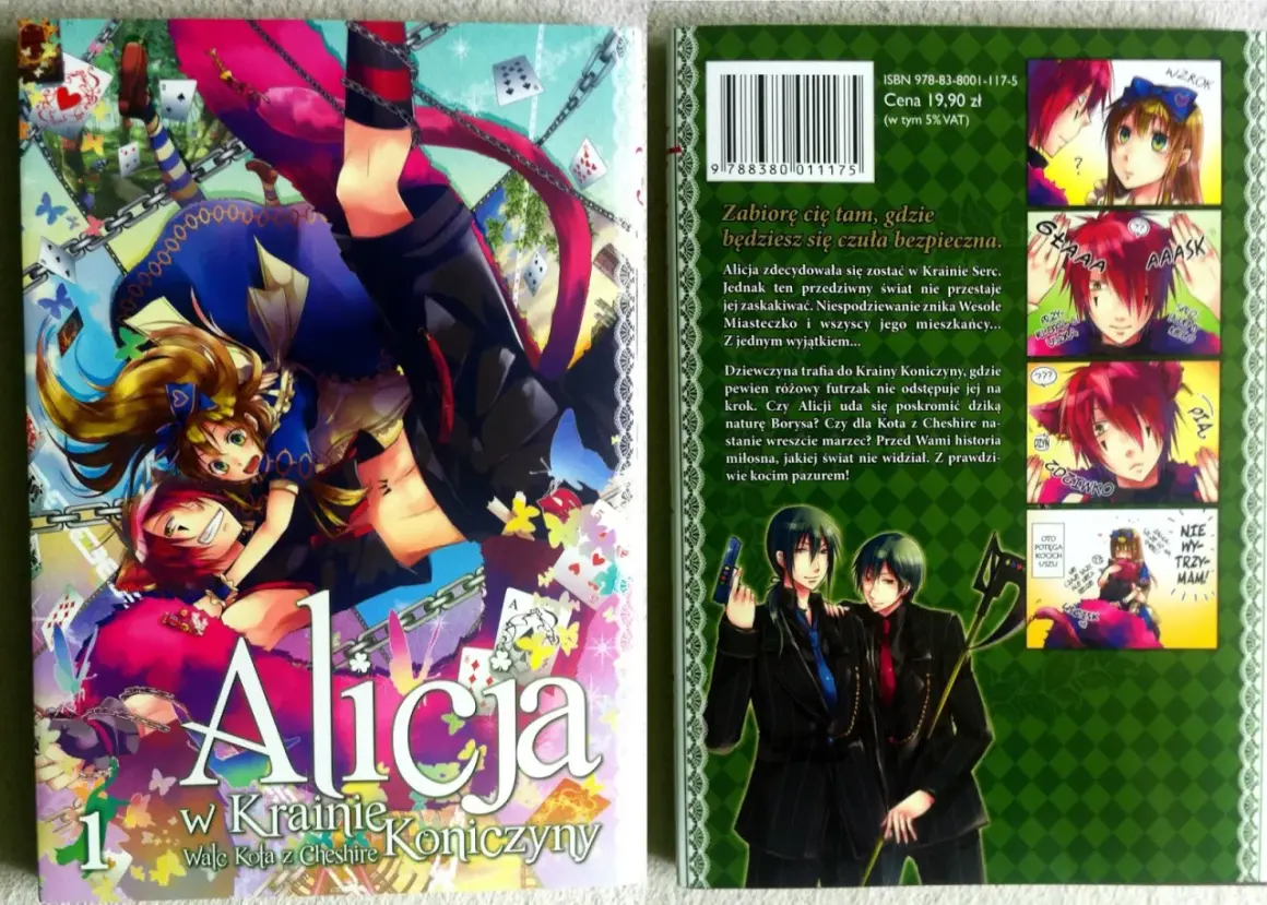 Manga "Alicja w Krainie Koniczyny" - czy kocha, nie kocha? Alicja wkracza do świata pełnego tajemnic i kocich pazurów.