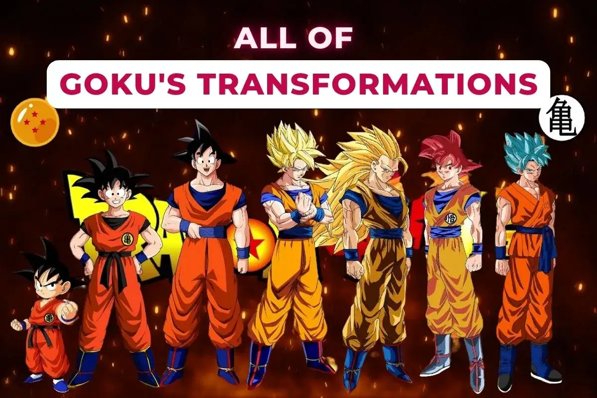 Kolejne son goku przemiany od dziecka do Super Saiyanina Blue.