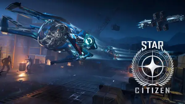 Nocny port, deszcz i statki kosmiczne w locie. Odkryj świat Star Citizen free i poczuj dreszcz emocji!