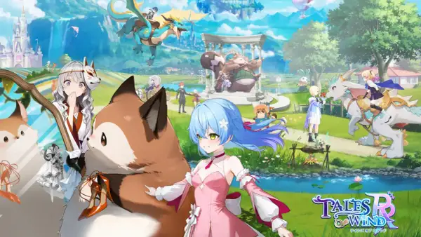 Witaj w świecie "Tales of Wind"! Urocze postacie, latające smoki i magiczne krajobrazy.